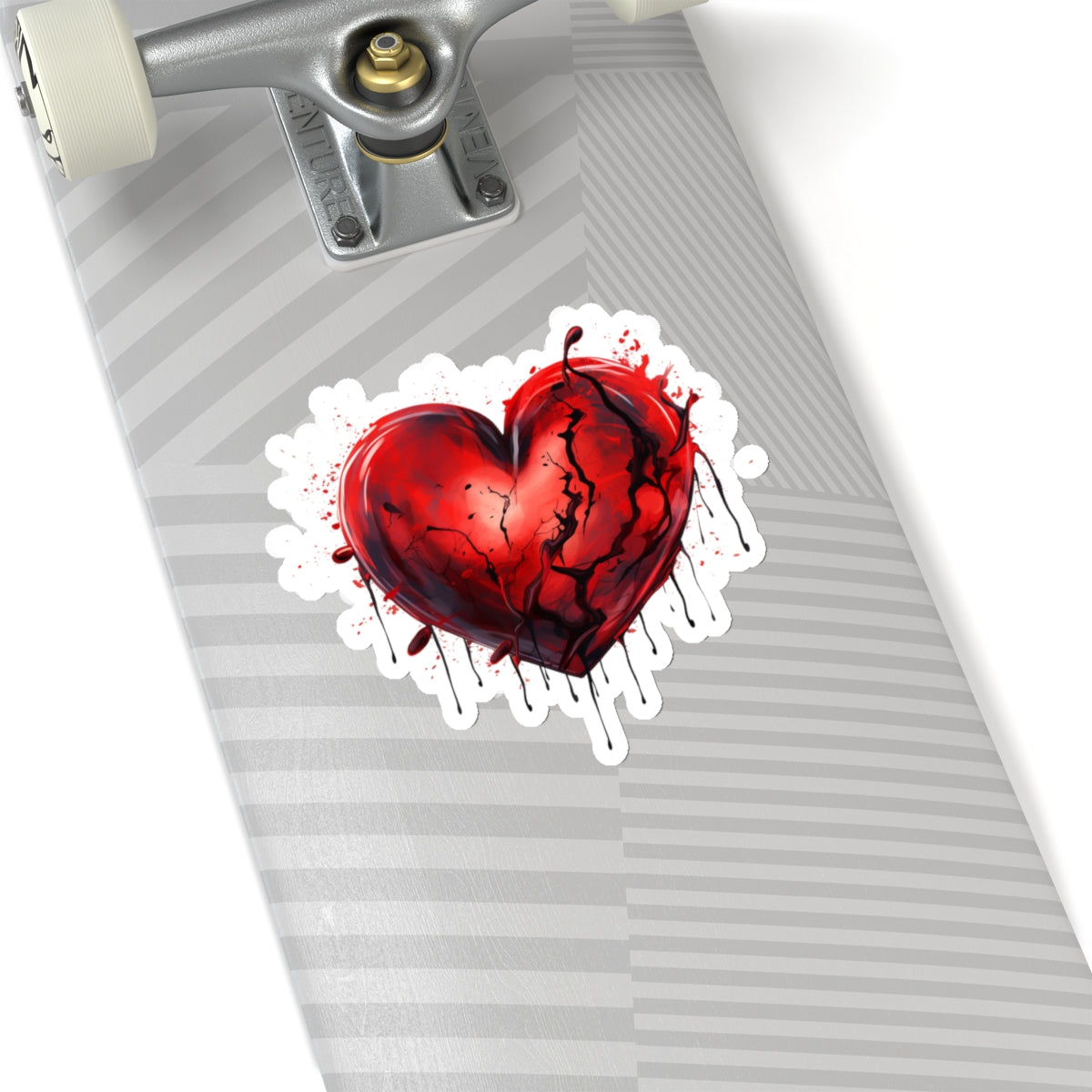 Red Heart Vinyl Sticker