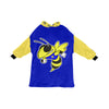 Harrison Hornets Plush Soft Blanket Hoodie - Cranberry Lake Design Co.  #