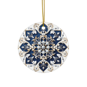 Snowflake Ceramic Ornament