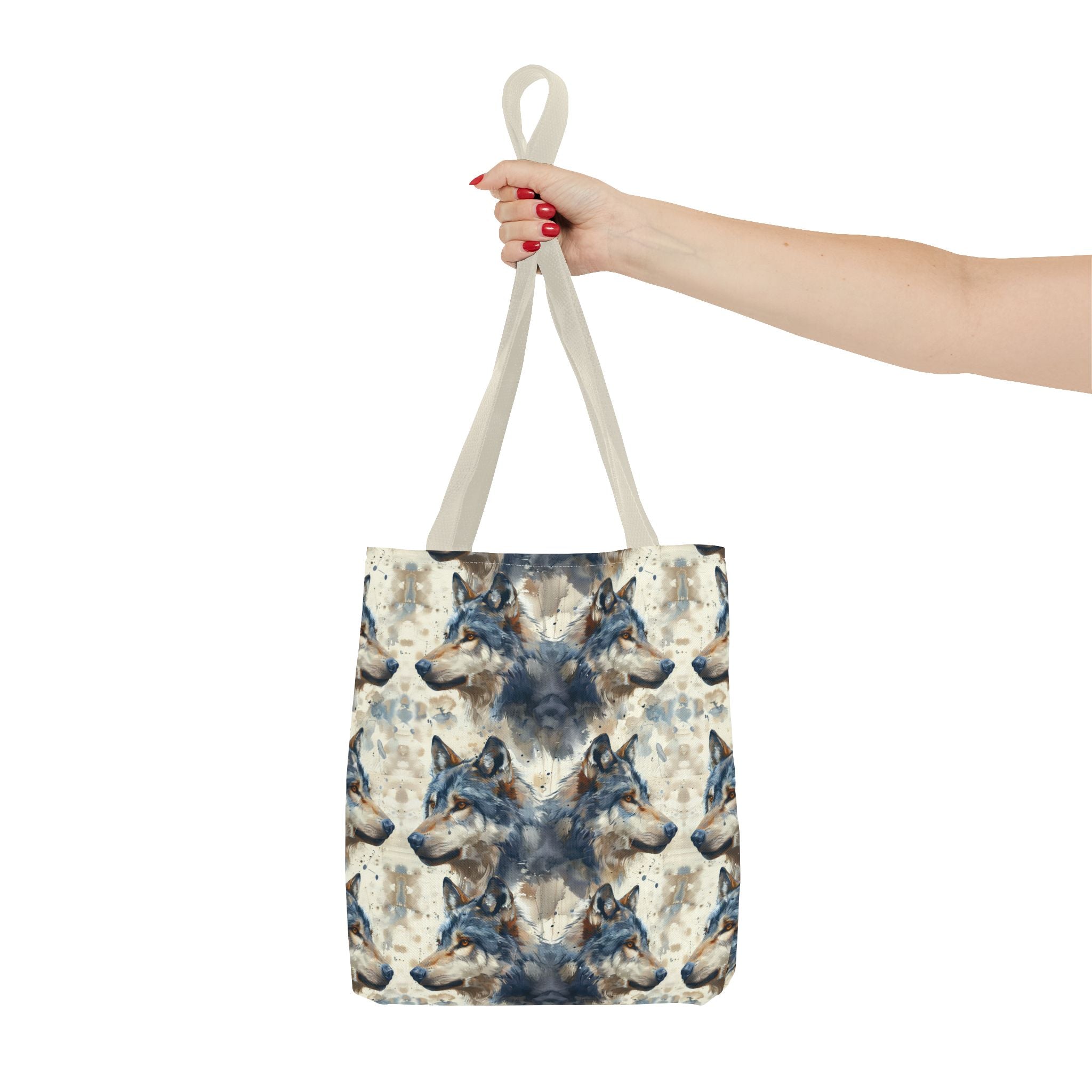 Wolf Rustic Lodge Tote Bag