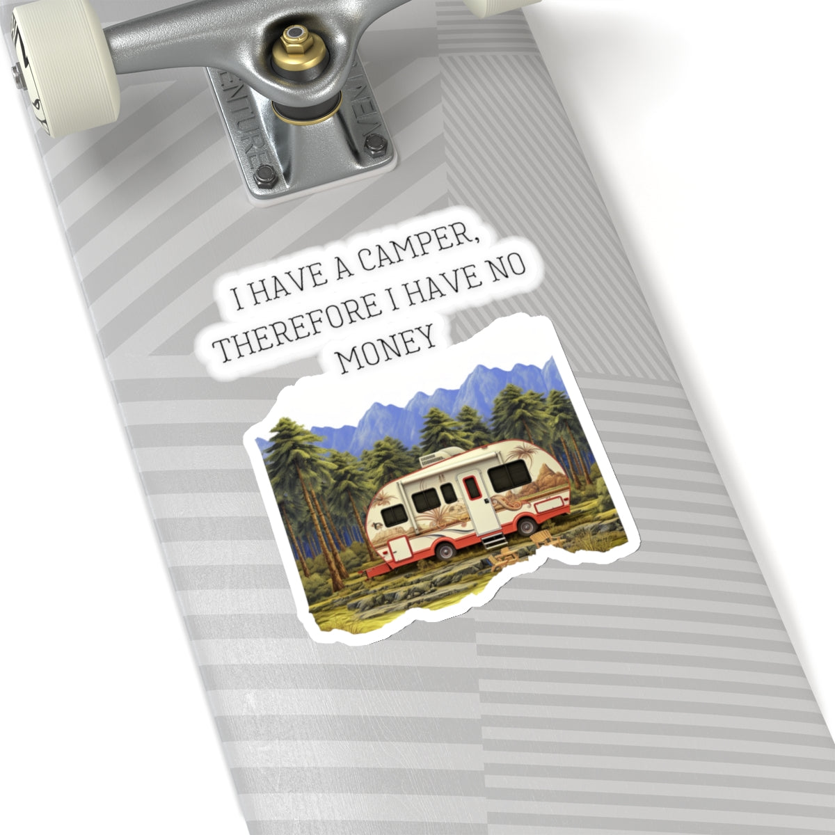 Funny Camper Camping RV Vinyl Sticker