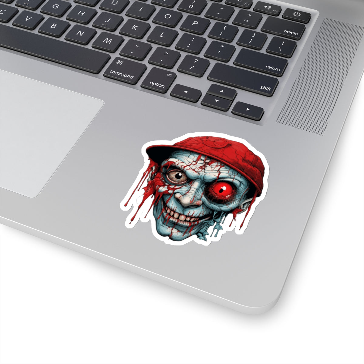 Creepy Zombie Man Horror Halloween Vinyl Sticker