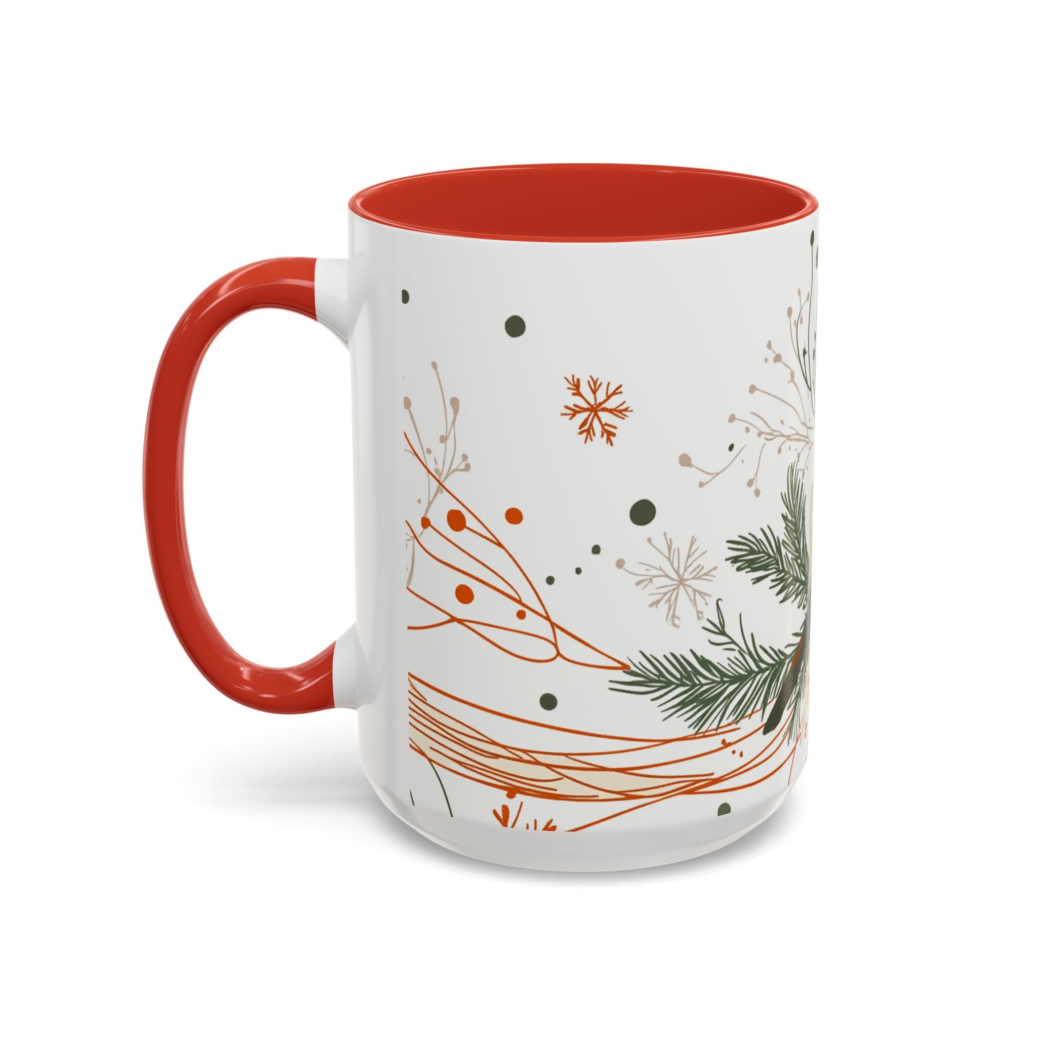 Boho Fox Christmas Mug | Cozy Farmhouse Decor | Holiday Coffee Cup | Gift for Her | Rustic Christmas | 11oz & 15oz