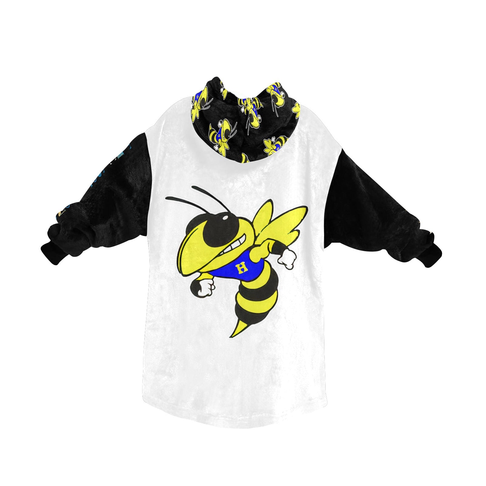 Harrison Hornets Plush Blanket Hoodie - Cranberry Lake Design Co.  #