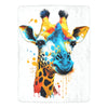 Vibrant Giraffe Throw Blanket by Cranberry Lake Designs