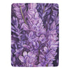 Purple Floral Throw Blanket | 60" x 80" Soft Cozy Polyester | Lavender Flowers