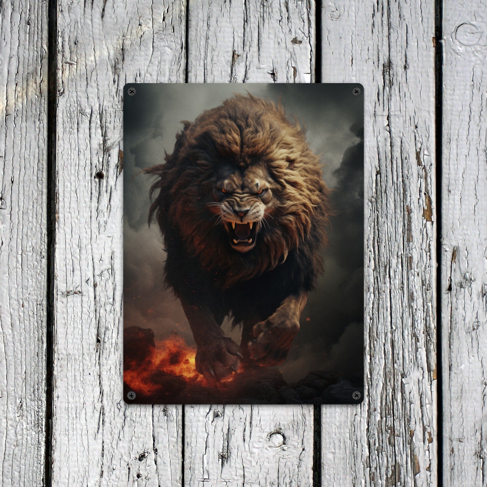 Roaring Lion Metal Wall Art - Cranberry Lake Design Co.  #