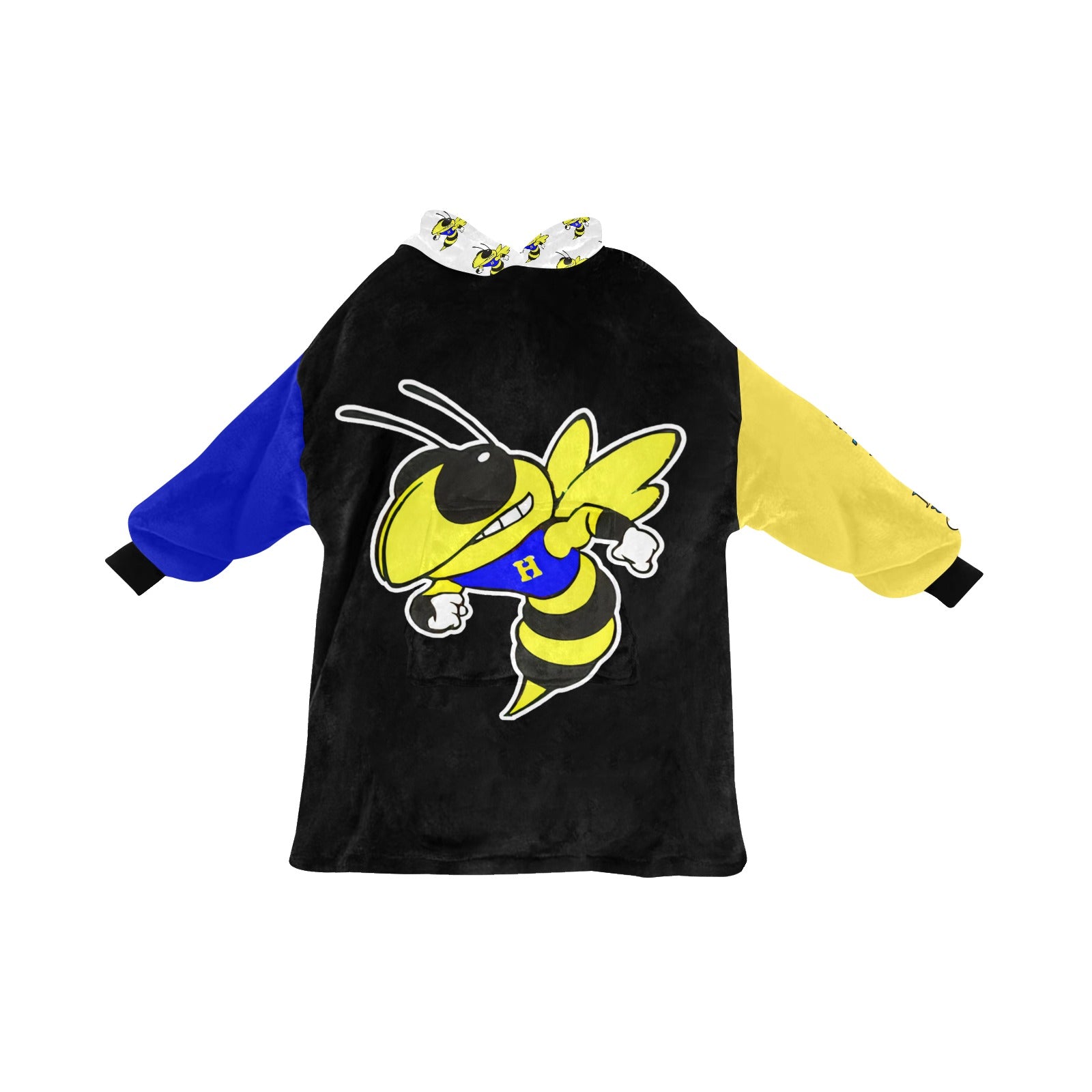 Harrison Hornets Plush Blanket Hoodie - Cranberry Lake Design Co.  #