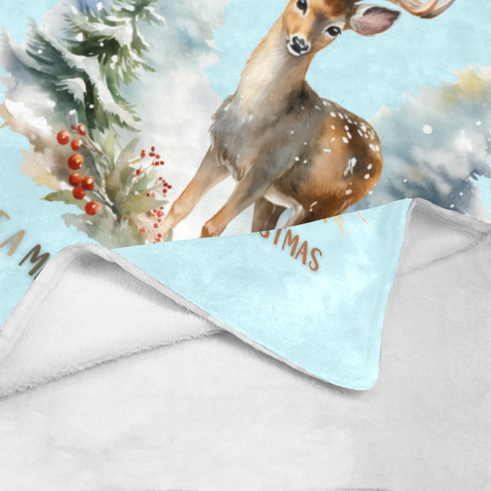 Cranberry Lake Designs Merry Christmas Dear Ultra-Soft Micro Fleece Blanket