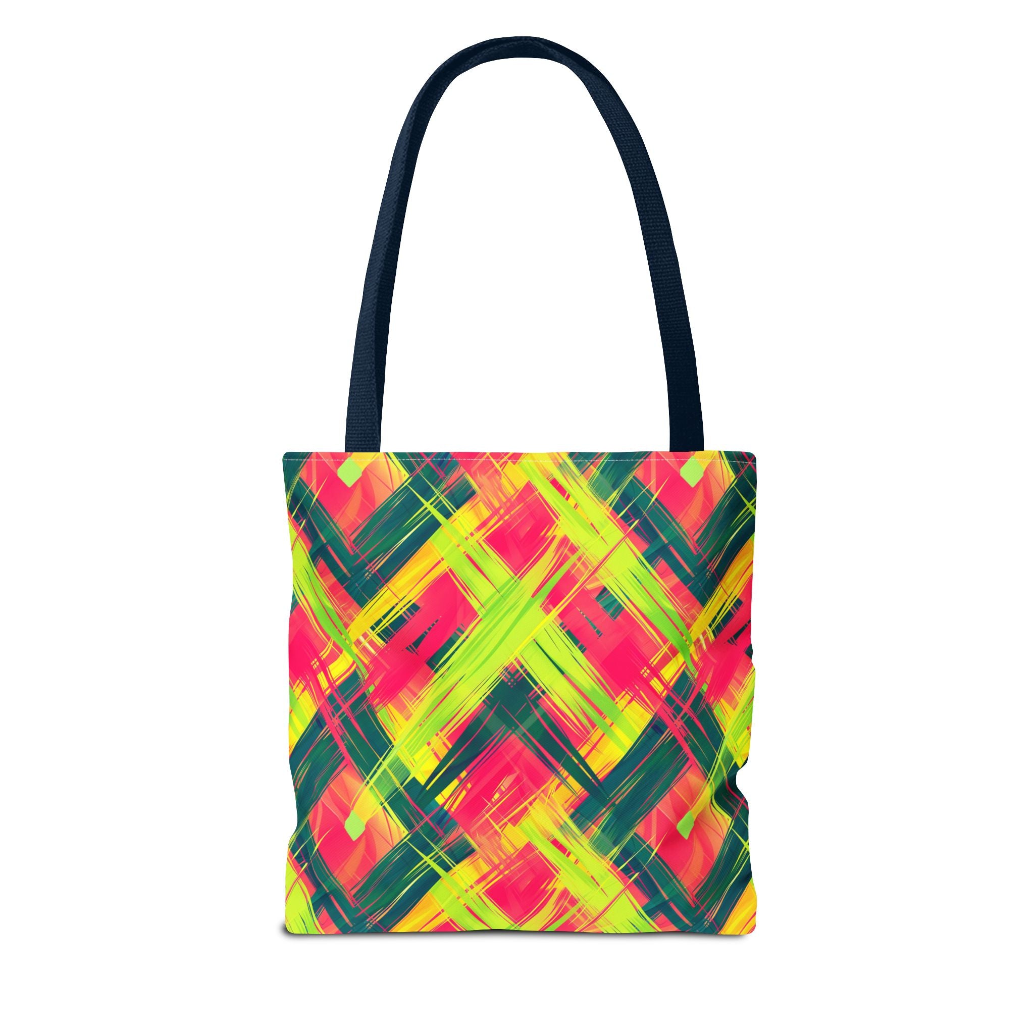 Pink Yellow Green Pattern Eccentric Tote Bag