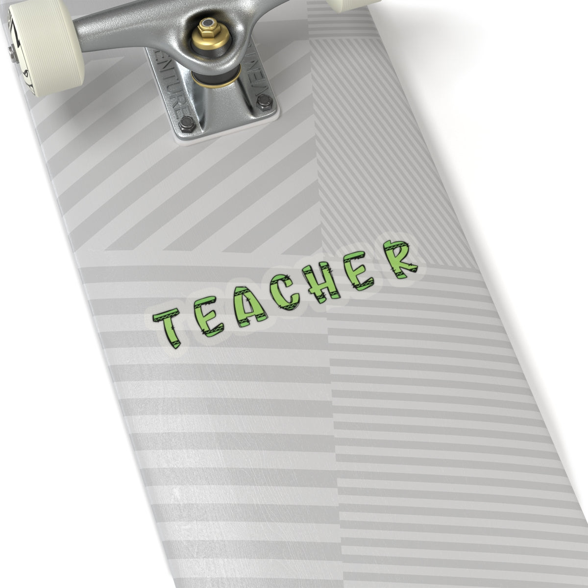 Green Custom Crayon Teacher Sticker Teacher Appreciation Back To School Gift