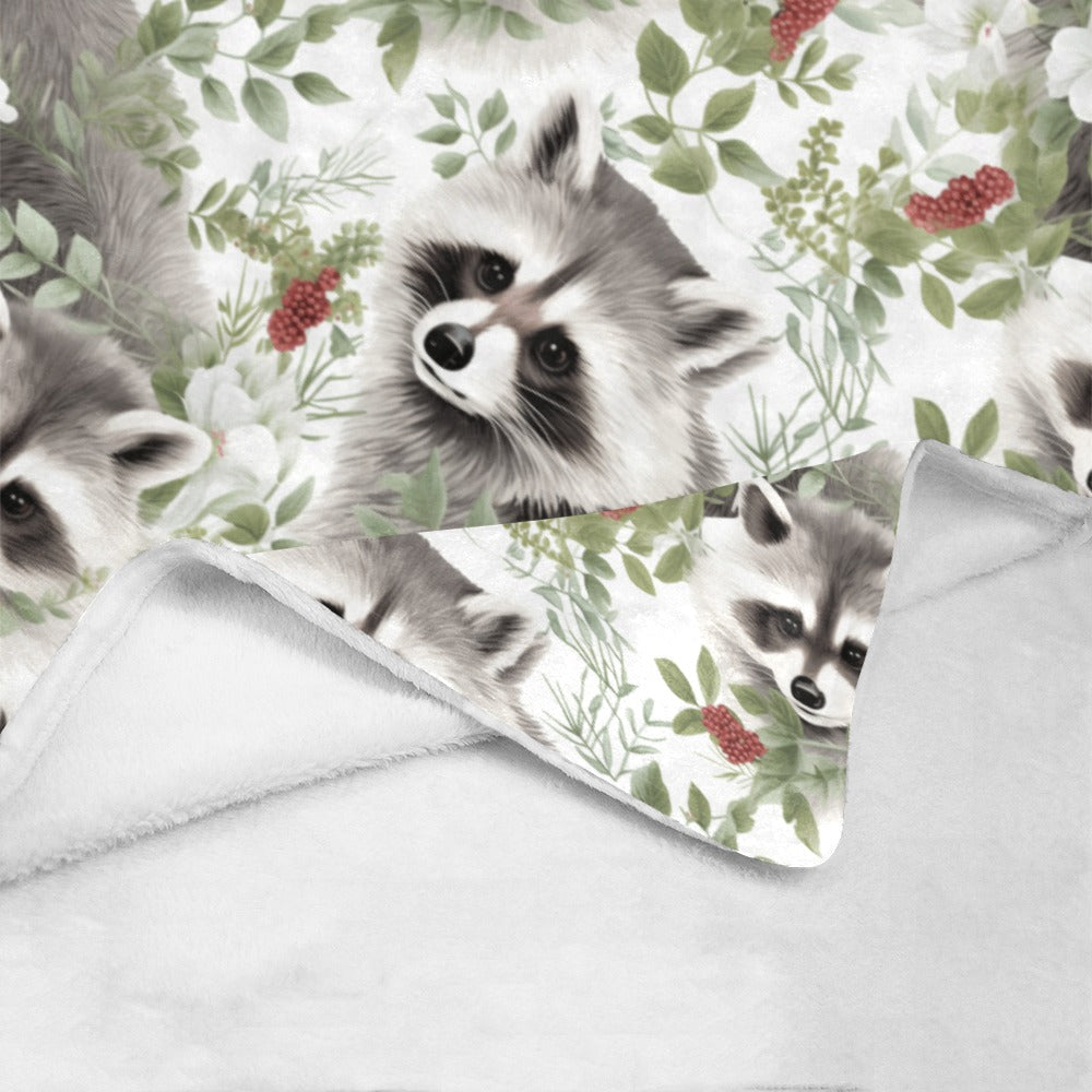 Wildlife Raccoons Ultra-Soft Micro Fleece Blanket by Cranberry Lake Designs