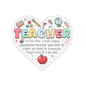 Heart Teacher Appreciation Sticker for Teachers back To School Gift