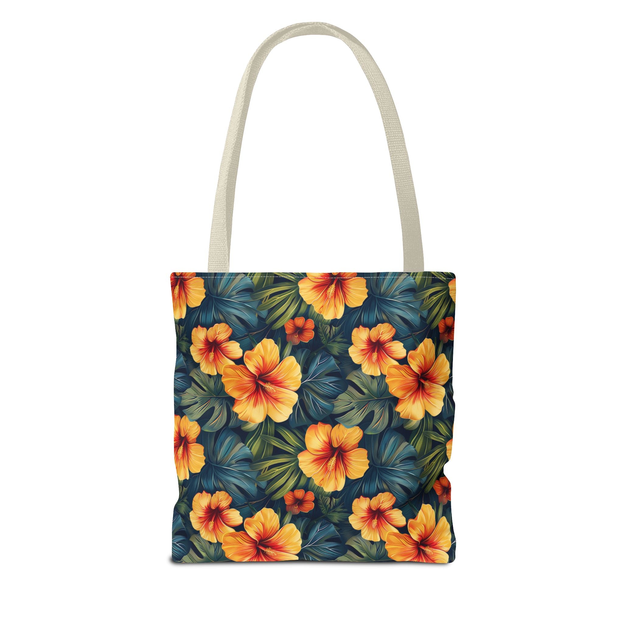 Orange Flower Summer Tote Bag