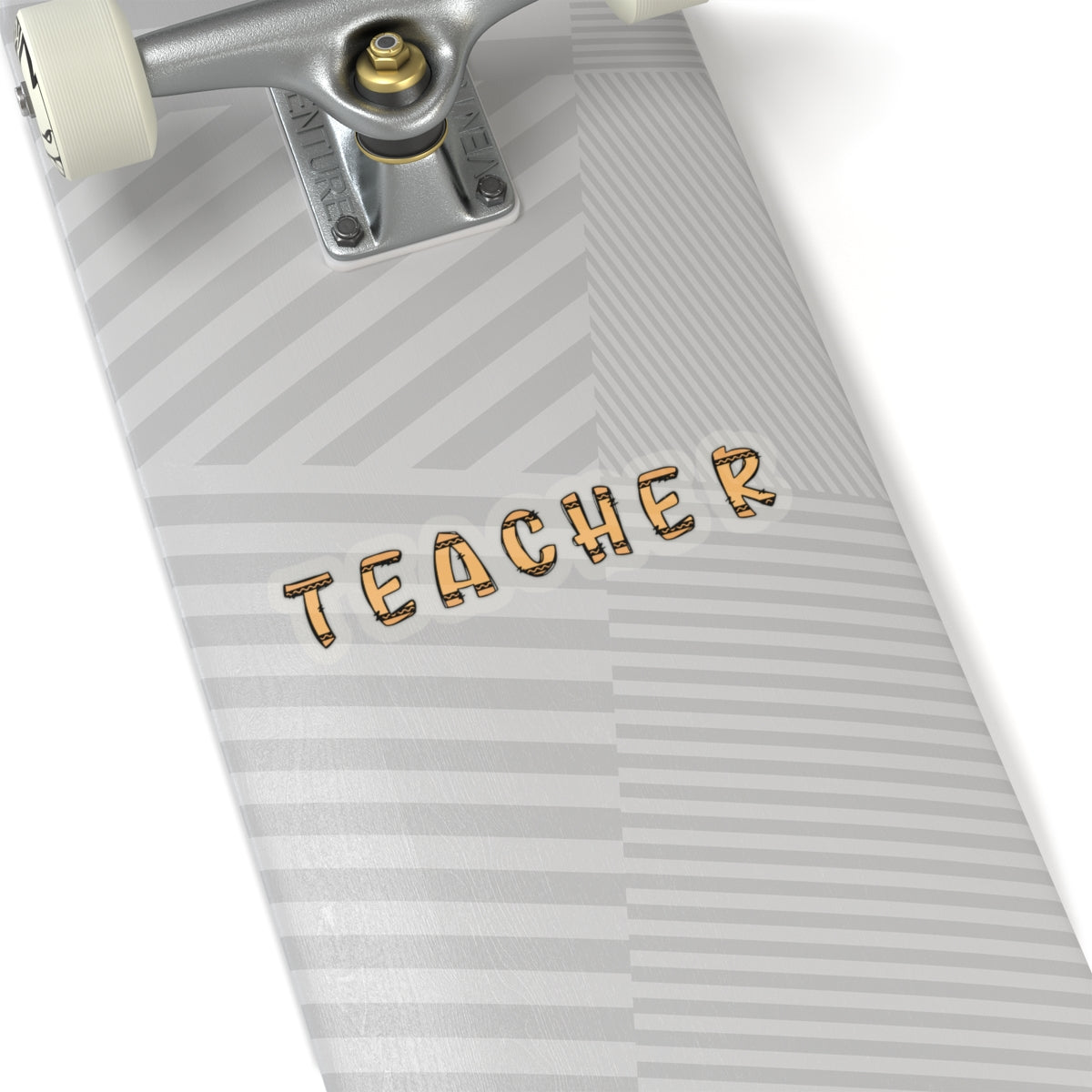 Orange Custom Crayon Teacher Sticker Teacher Appreciation Back To School Gift