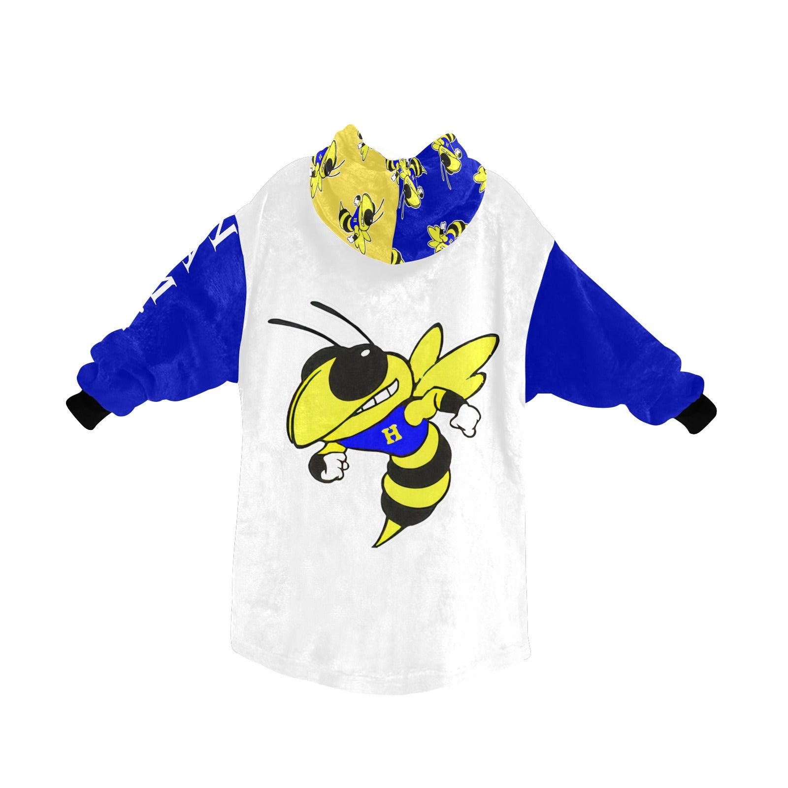 Harrison Hornets Plush Blanket Hoodie - Cranberry Lake Design Co.  #