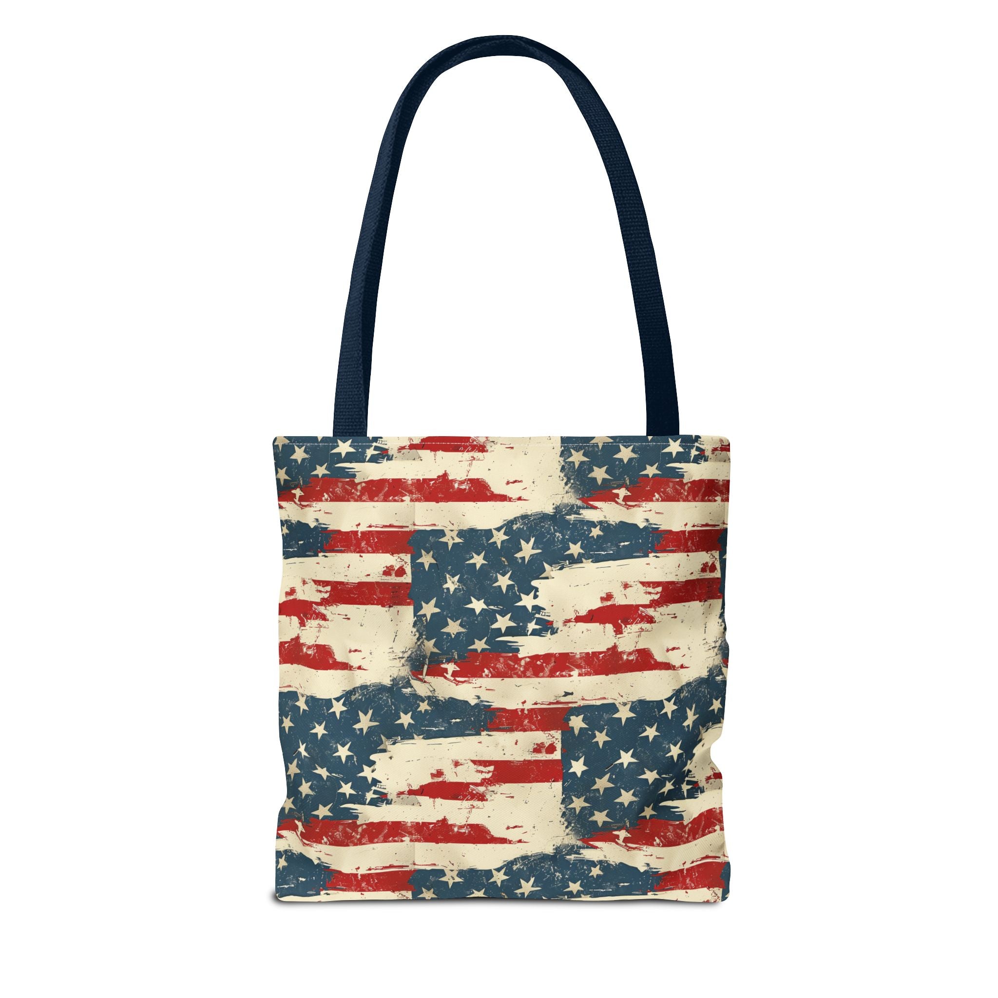 Stars & Stripes American Flag Pattern Patriotic Tote Bag