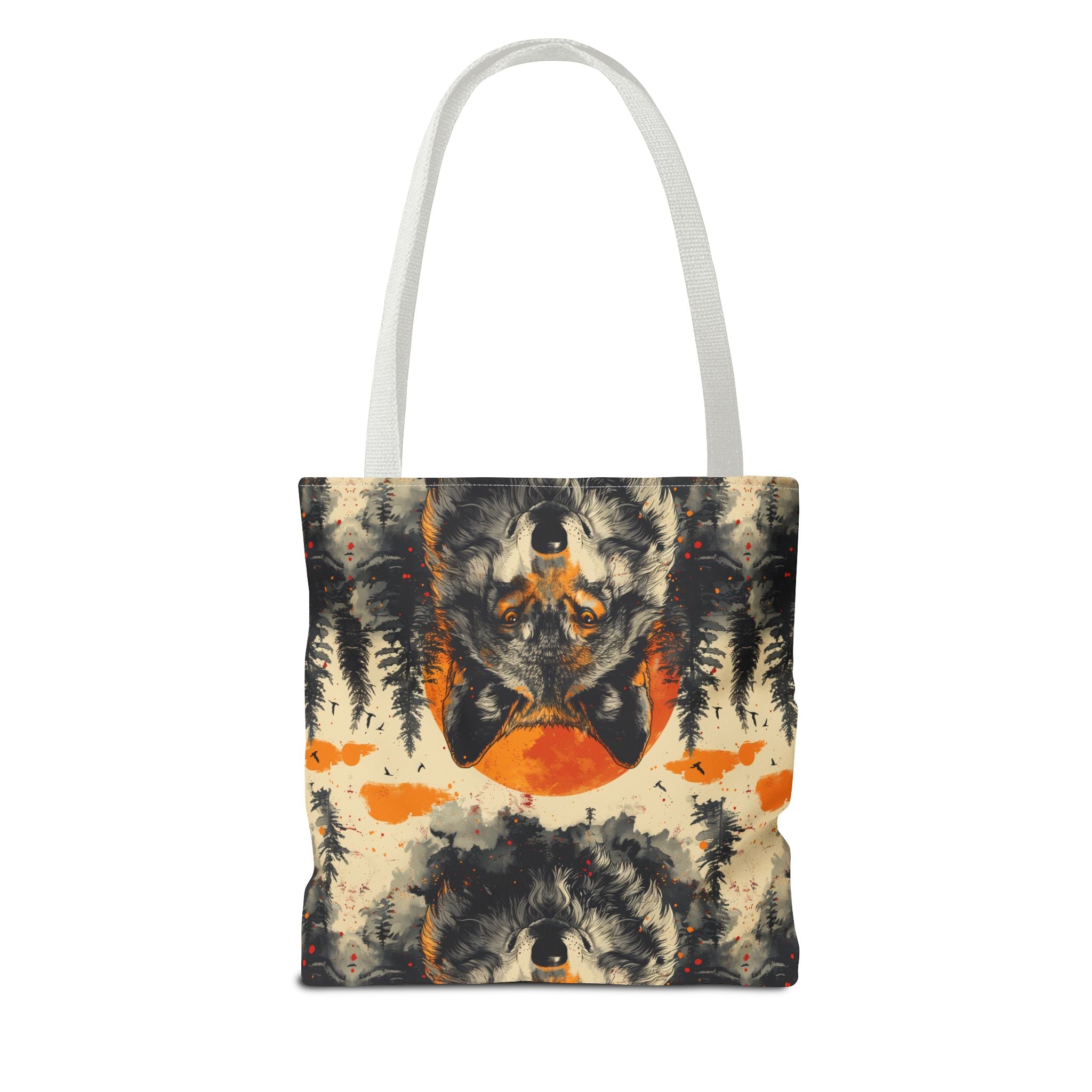 Wolf Rustic Lodge Tote Bag