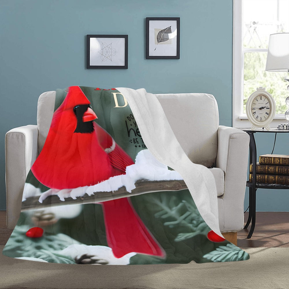 Cardinal Don't Let Your Heart be Troubled Ultra-Soft Micro Fleece Blanket 60" x 80"