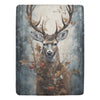 Autumn Majesty Blanket - Majestic Deer Throw - Soft Plush - 60x80