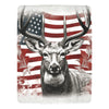 Cranberry Lake Designs Deer American Flag Ultra-Soft Micro Fleece Blanket 60" x 80"