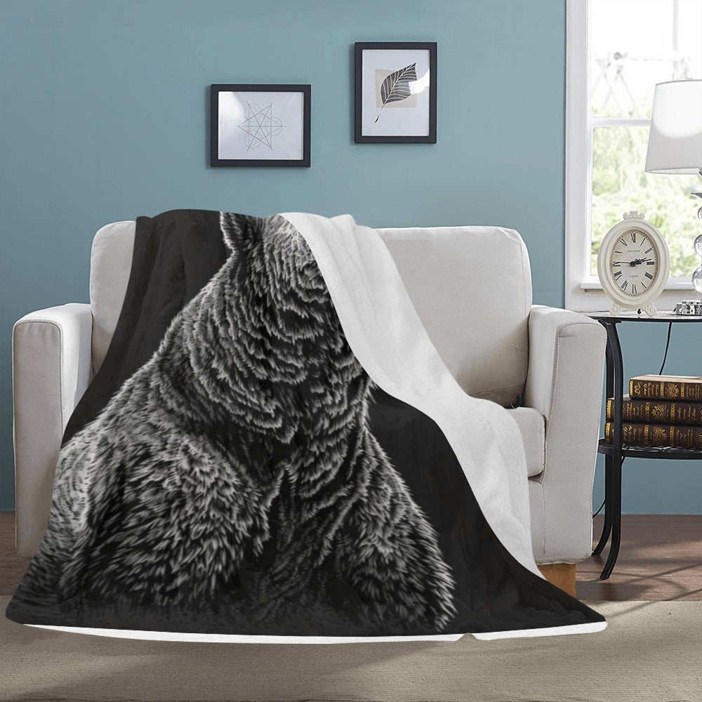 Rustic Bear Throw Blanket - Perfect for Cabin or Lodge Decor