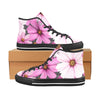 Pink Cosmos Blossom High-Top Sneakers - Cranberry Lake Design Co.  #