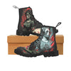 Zombie Graphic Women's Lace Up Canvas Boots - Cranberry Lake Design Co.  #