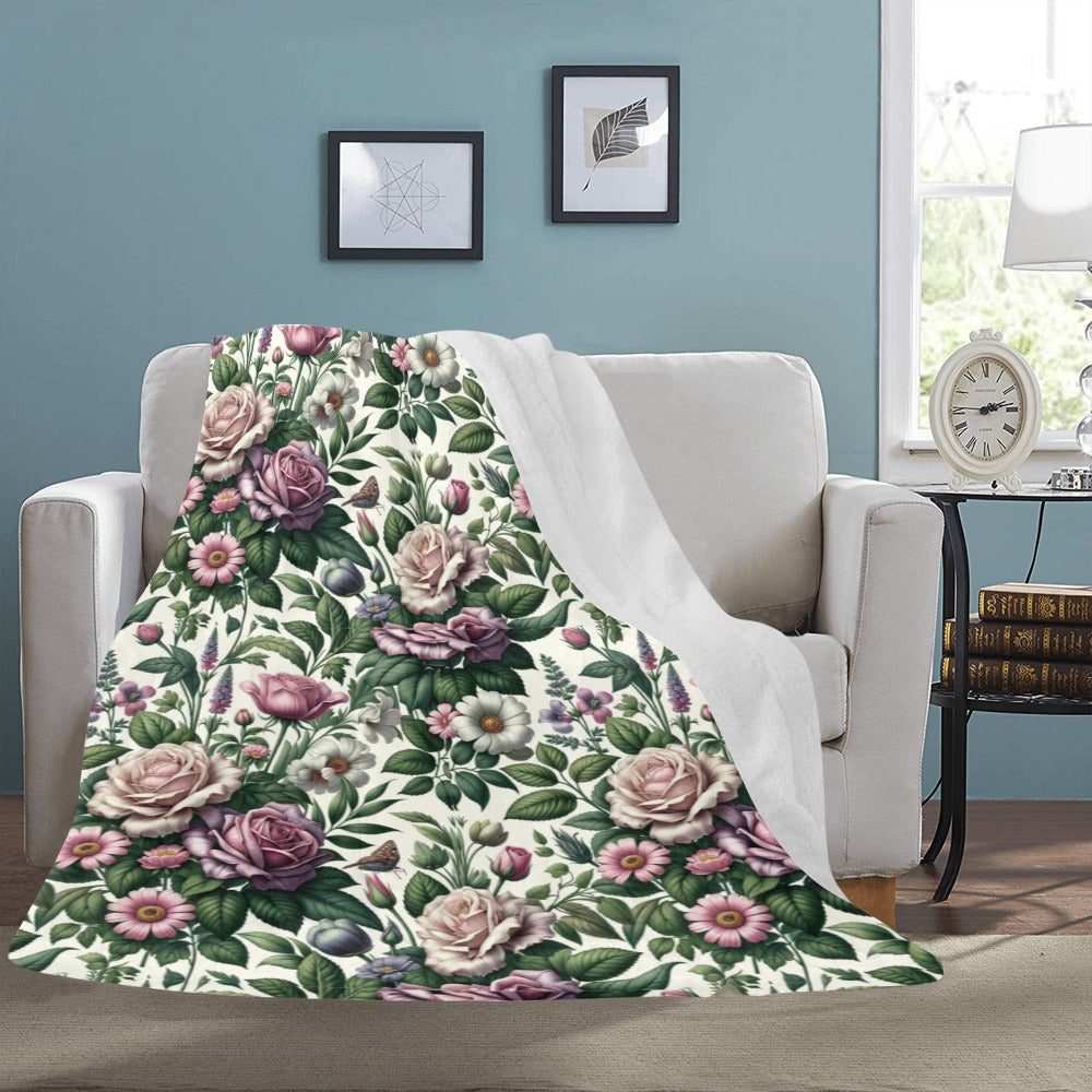 Shabby Chic Flower Blanket by Cranberry Lake Designs