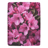 Pink Azalea Floral Throw Blanket - Ultra-Soft 60x80 Fleece Blanket with Vibrant Pink Azalea Design