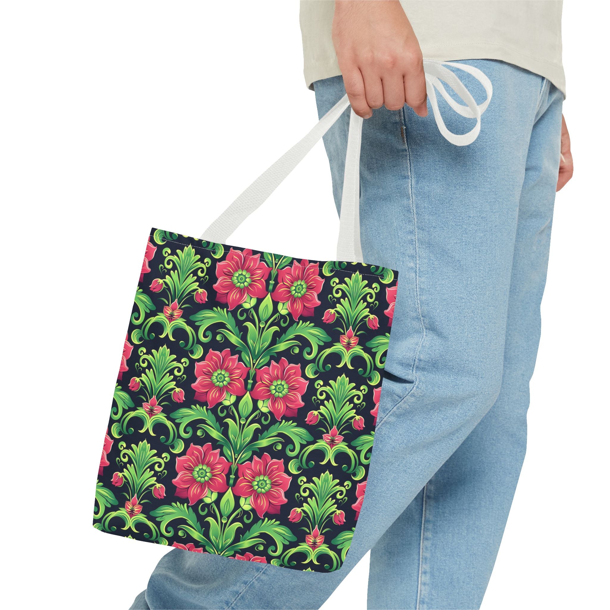 Pink Flower Tote Bag