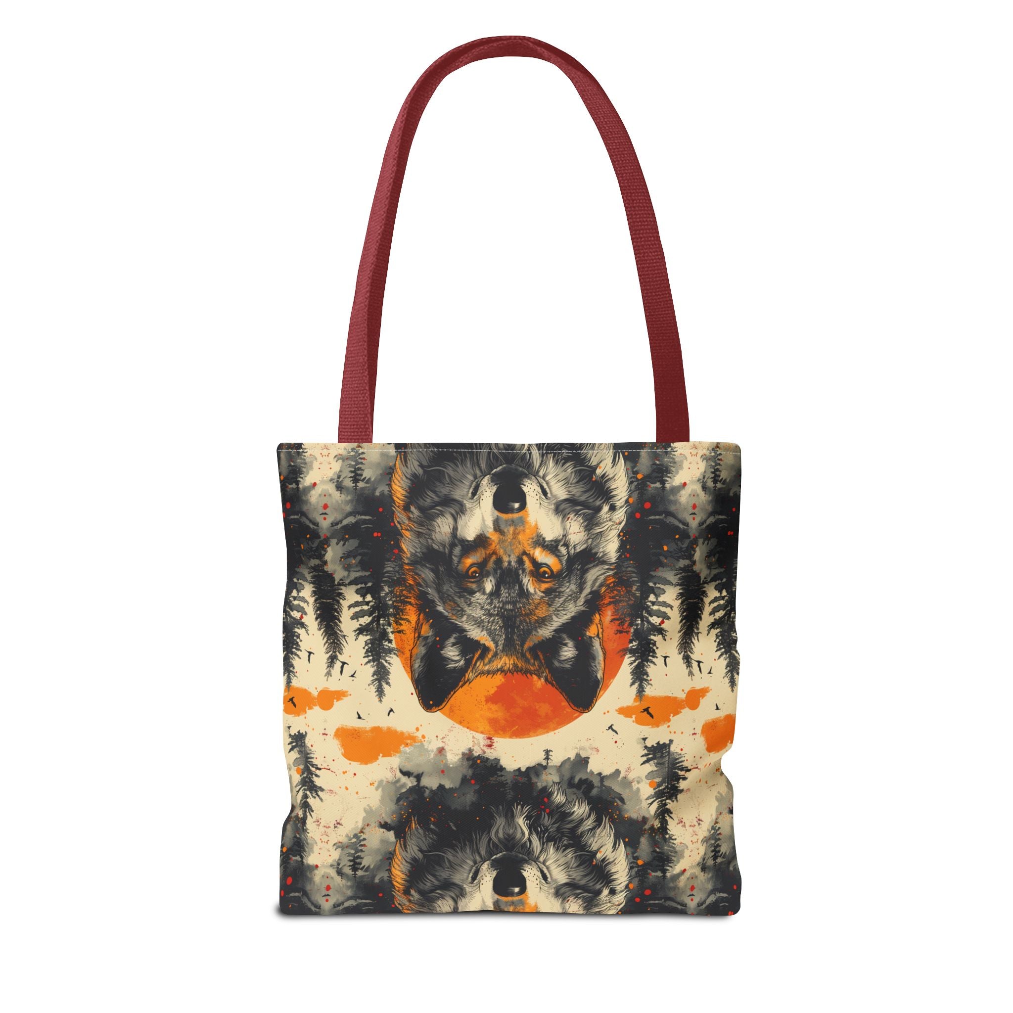 Wolf Rustic Lodge Tote Bag