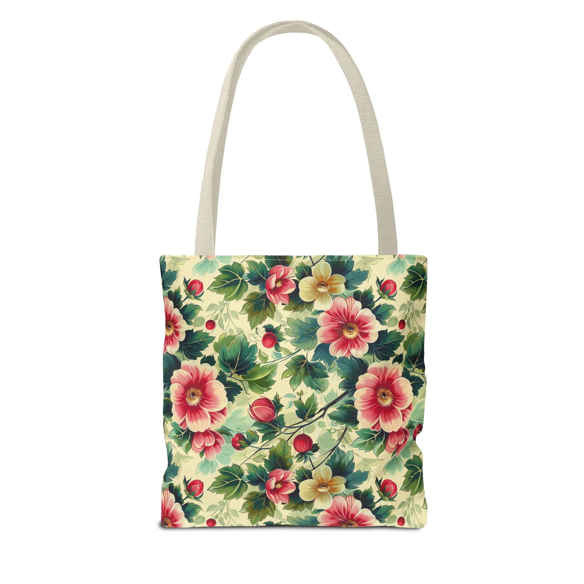 Pink Flower Summer Tote Bag