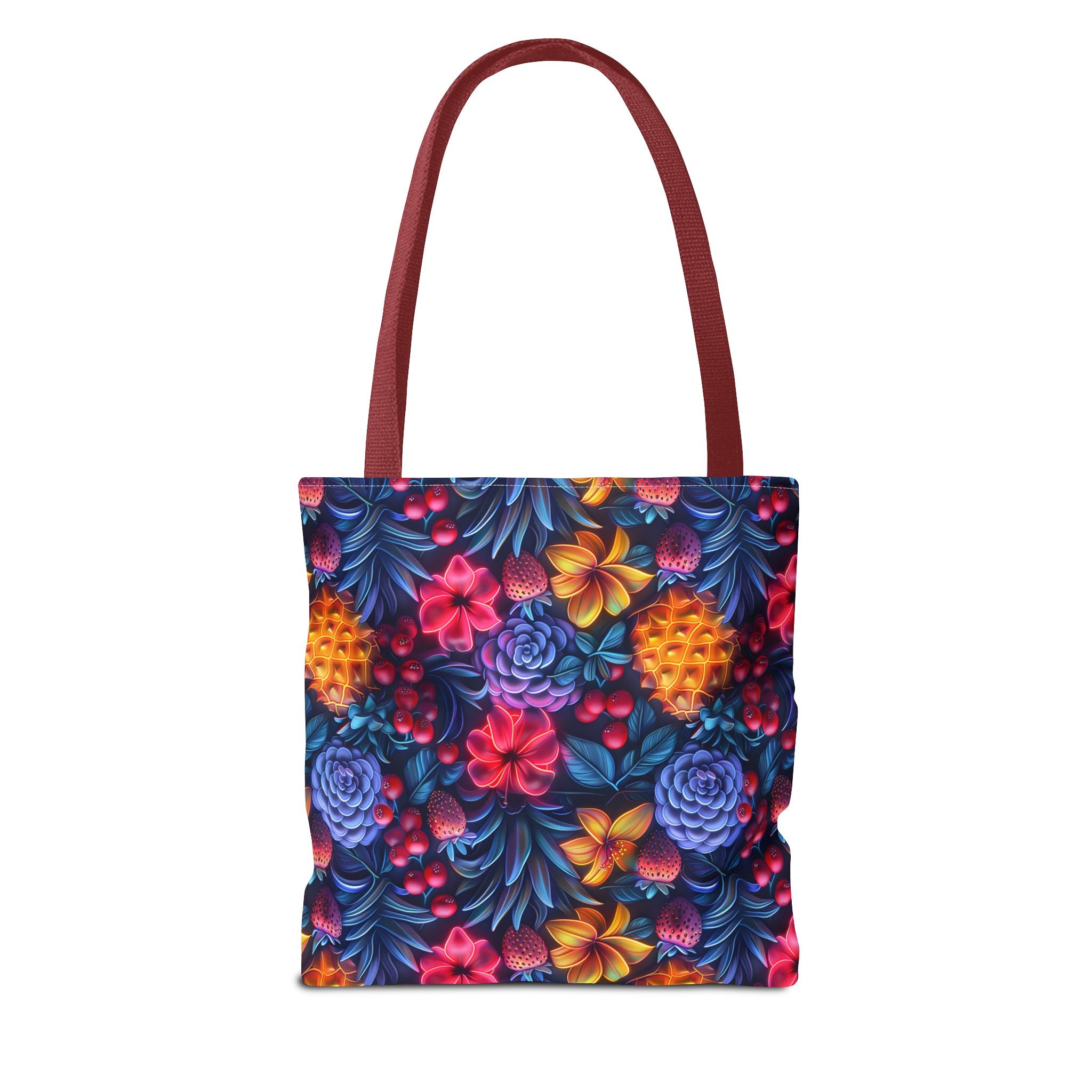 Colorful Fruit Print Back to School Tote Bag