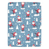 Cranberry Lake Designs Christmas Seamless Pattern Throw Blanket