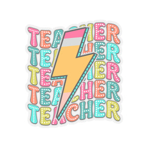 Lighting Bolt Teacher Appreciation Sticker for Teachers back To School Gift