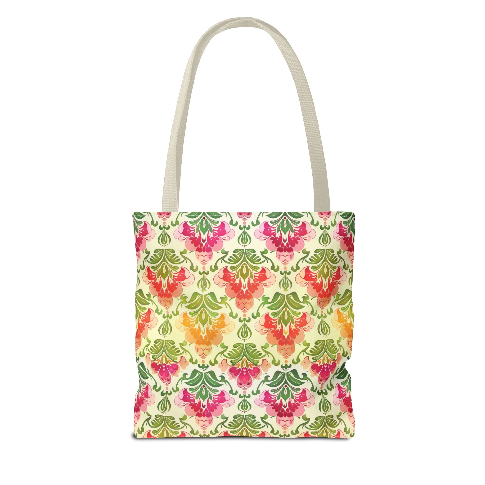 Pink & Green Pattern Tote Bag