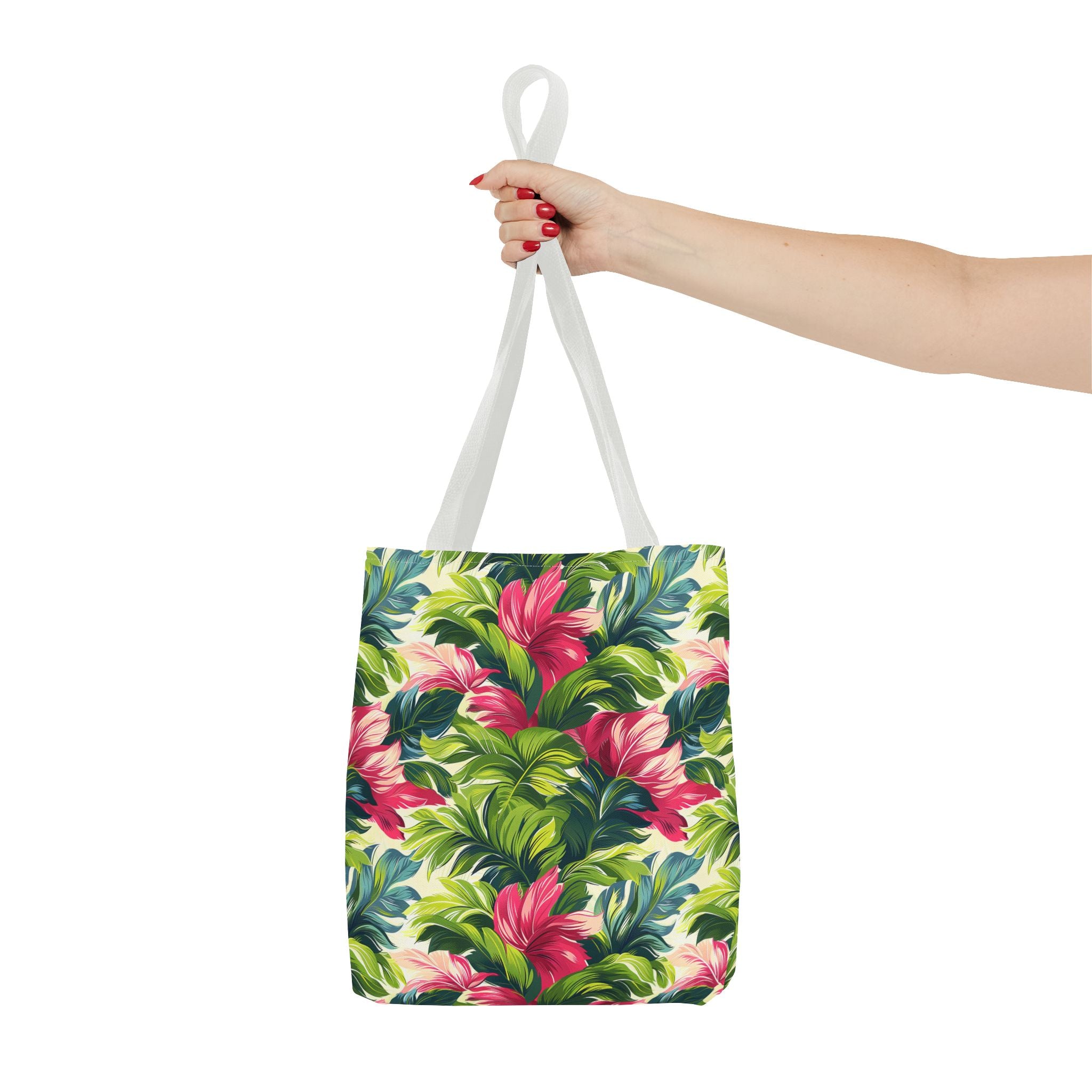 Floral Colorful Leaves Tropical Tote Bag