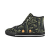 Halloween Chic: Black Vancouver High Top Canvas Women's Shoes - Cranberry Lake Design Co.  #