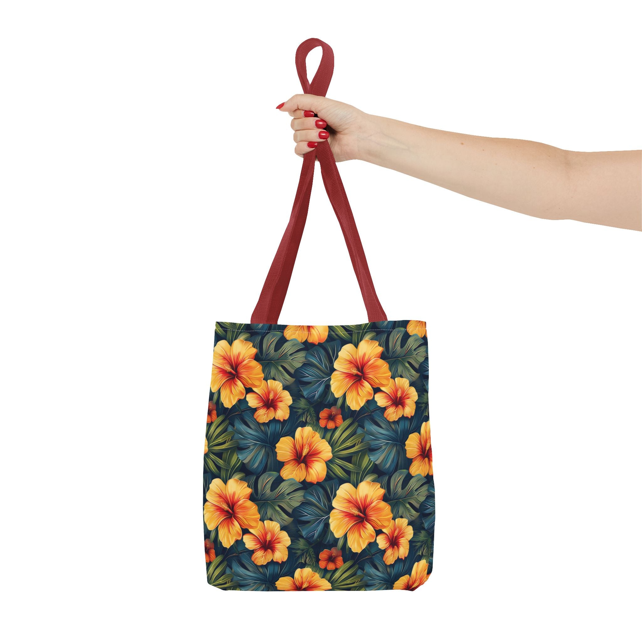 Orange Flower Summer Tote Bag