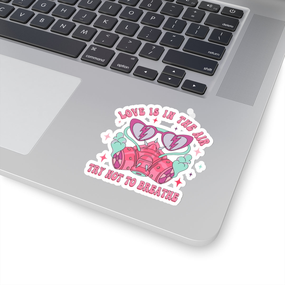 Funny Love Is In Air Try Not To Breath Anti Valentines Day Vinyl Sticker