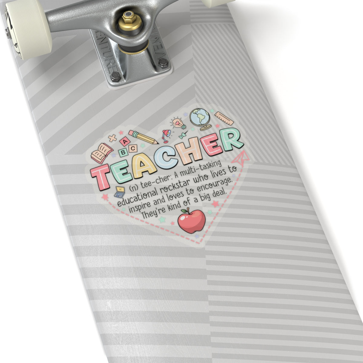 Heart Teacher Appreciation Sticker for Teachers back To School Gift