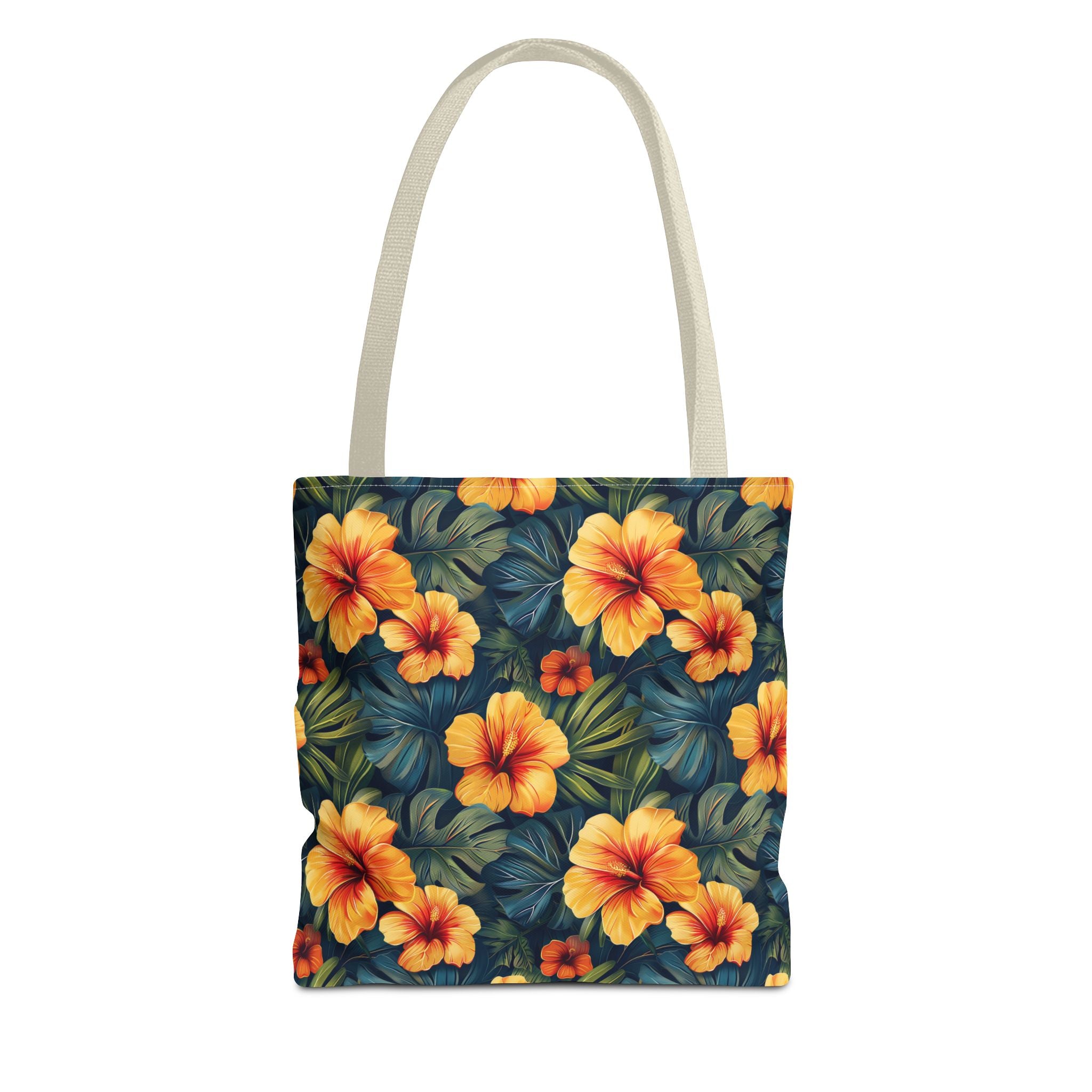 Orange Flower Summer Tote Bag