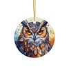 Owl Ceramic Ornament: 2023 Christmas Gift