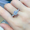 2 Carat Moissanite Ring for Women - 925 Sterling Silver - Sparkling Bridal or Special Occasion Jewelry