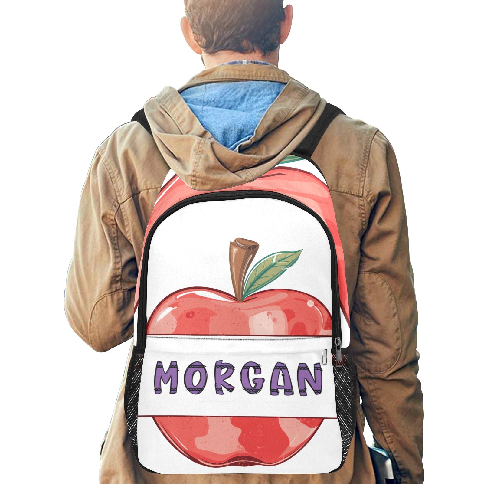 Personalized Apple Backpack with Custom Crayon Name - Cranberry Lake Design Co.  #