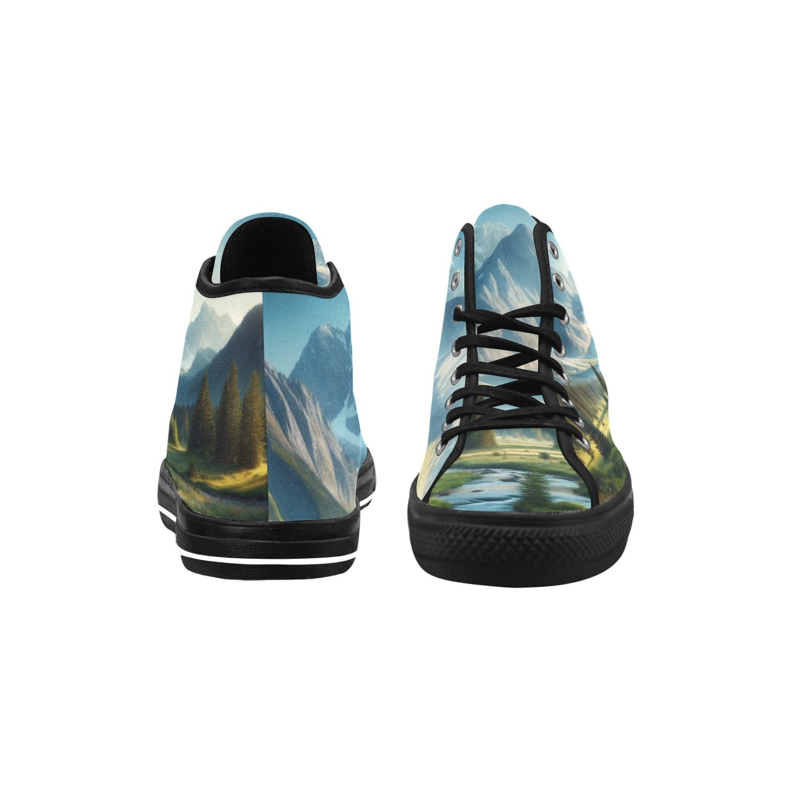 Cranberry Lake Designs Vancouver High Top Canvas Shoes - Nature's Elegance - Cranberry Lake Design Co.  #