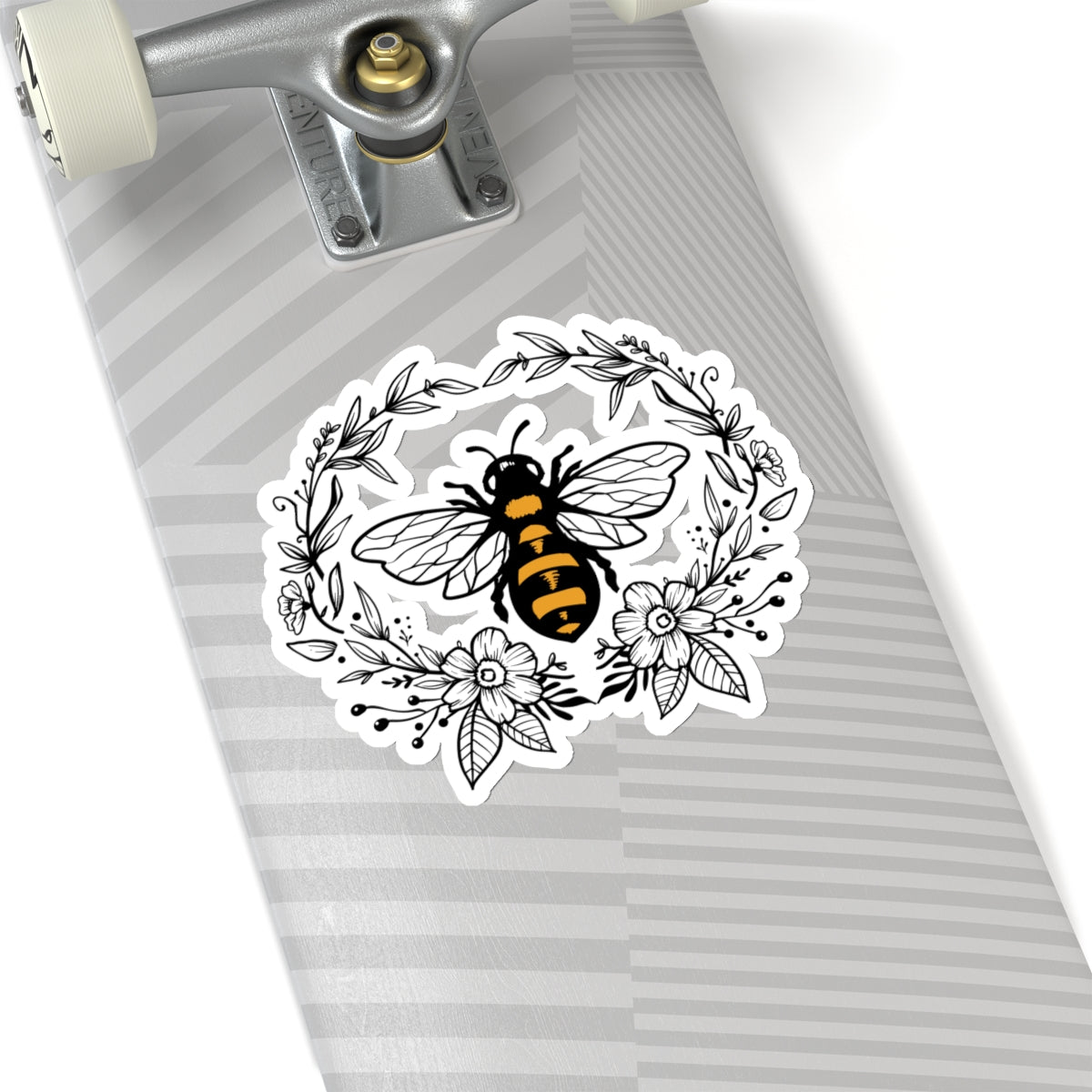 Bee Floral Strong Quotes & Sayings Motivational Sticker