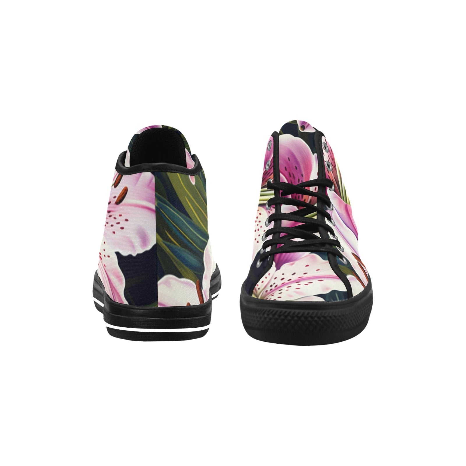 Cranberry Lake Designs Stargazer Lily Vancouver High Top Canvas Women's Shoes - Cranberry Lake Design Co.  #