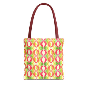 Pink & Green Chains Tote Bag